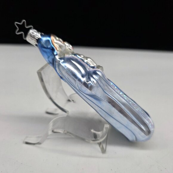 Inge Glas Madona With Child Glass Christmas Ornament Germany 5" - Picture 3 of 6